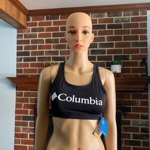 Columbia 1 Pack Classic Logo Racerback Omni‎ Wick Bra Size S New
